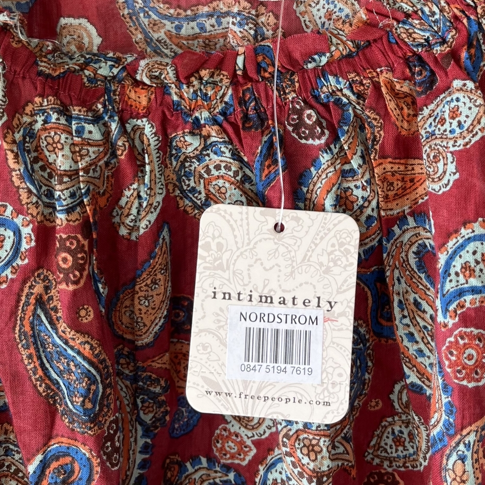 FreePeople sundown paisley long sleeve bodysuit - Picture 8 of 11